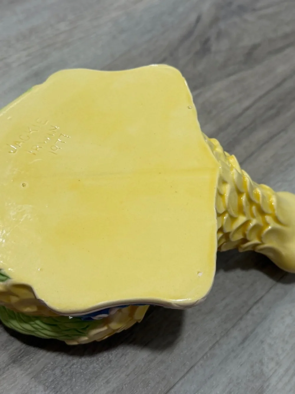 Vintage Ceramic Duck Planter Yellow Bird Vase Sneaker Base